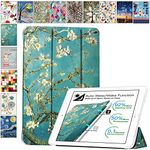 DuraSafe Cases for iPad Mini 5 2019-7.9" A2124 A2125 A2126 A2133 Smart Tri Fold Lightweight Printed Cover with Soft Silicone Transparent Back - Blossom